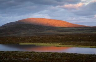 Last light on Riebnesgájsse