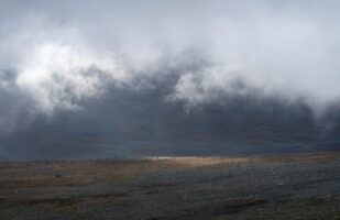 Clouds during descent from Pårte