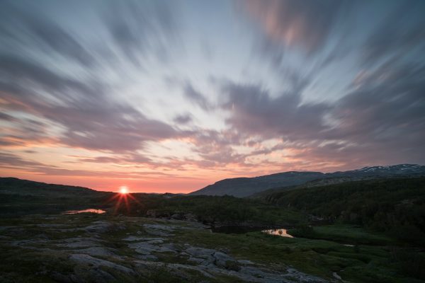 Sunset in Láhko NP