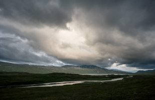 Evening sky at Midtistua