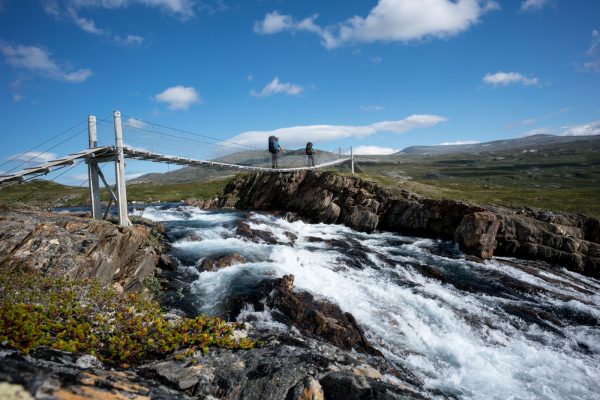 Footbridge across Bjøllåga