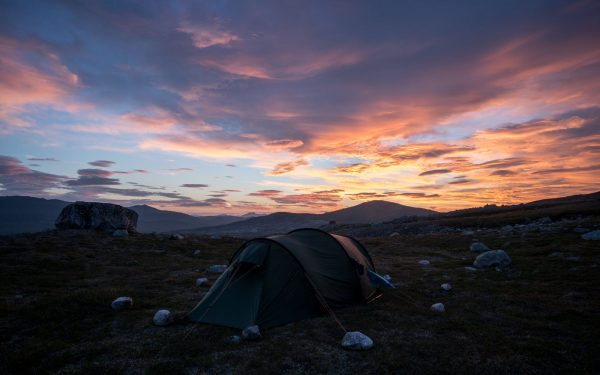 Our camp at Sunset