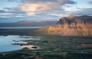 Morning light above the Laitaure Delta