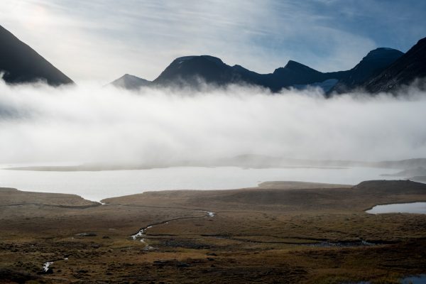 View towards Bielajávrátja
