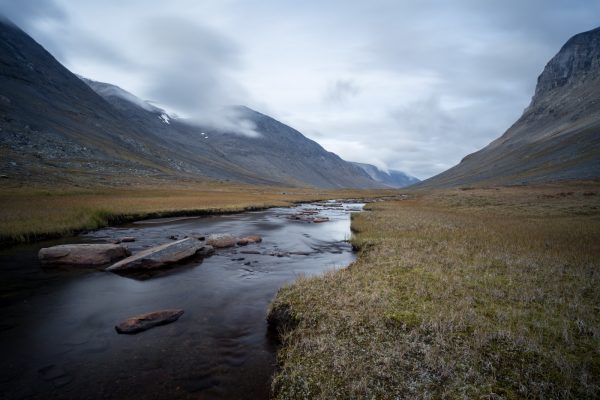 View in walking direction (long exposure)