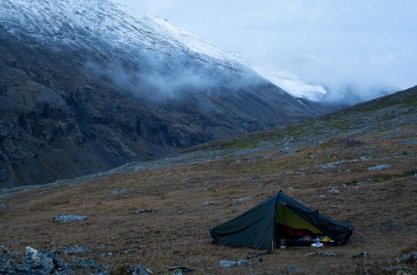 My campsite in the early morning