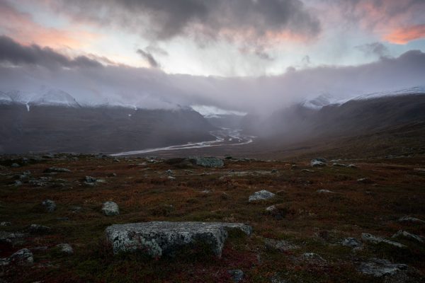 Evening view of Rapadalen