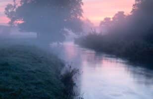 Autumn morning at Seeve river