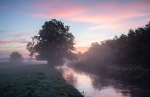 Autumn morning at Seeve river II