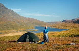 Campsite above Tarradalen