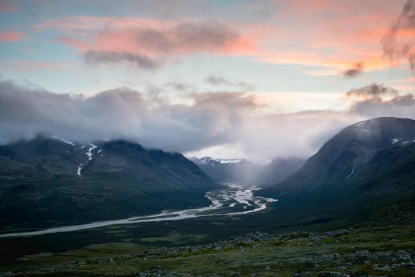 Evening view of Rapadalen