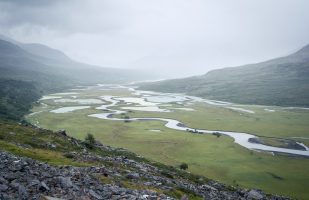 Upper Rapadalen delta near Skarjá