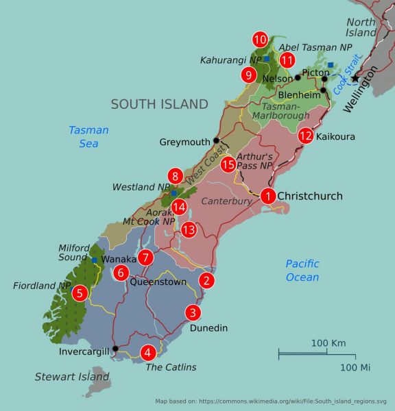 South Island Itinerary