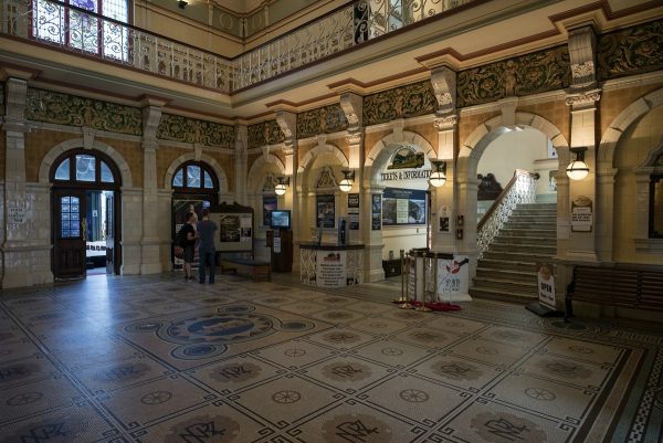 Inside Dunedin's train station