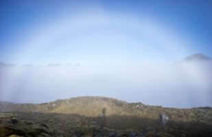 Fogbow with my shadow