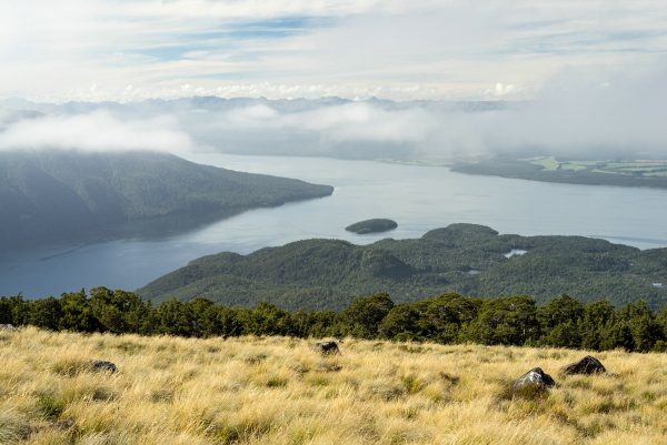 View of Lake Te Anau from Kepler Track