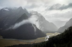 Routeburn Flats in the Rain