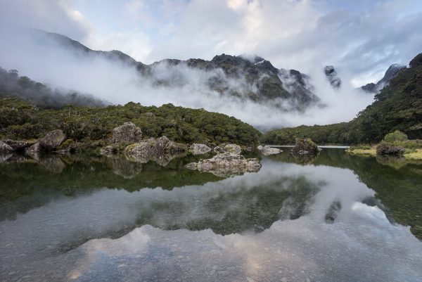 Clouds and fog at Lake Mackenzie