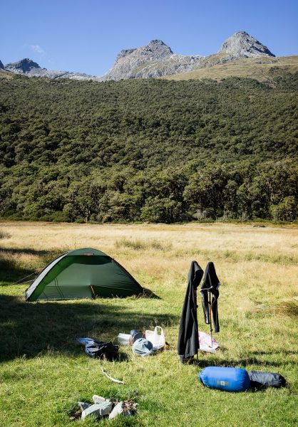 Campsite near Lake Howden