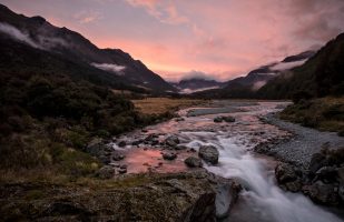 Sunset at Caples River